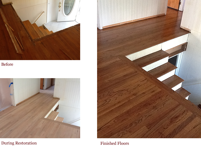 Floor refinishing before