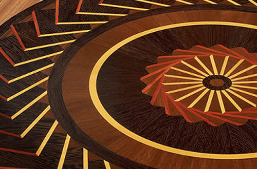 Custom Wood Inlay Medallion